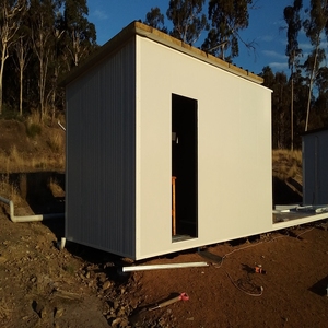 Casa Modular de diseño moderno para oficina, casa pequeña prefabricada de vidrio, 60 m2, precio barato - Product Image 4