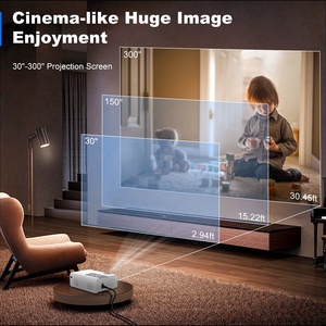 Proyector LED Salange P92 de 8000 Lúmenes, Full HD, 4k, 1080p, Proyector LCD para <span class=keywords><strong>Cine</strong></span> en Casa, Mapeo de Video Láser - Product Image 4