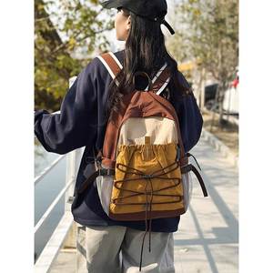 Mochila de senderismo para mujer, ligera, de 18 pulgadas, con cordón ajustable, correas de hombro ajustables, mochila deportiva para trekking - Product Image 5