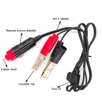 L'usine fournit un chargeur 12V/24V Dc Abs + Pvc 5A, un fil de serrage automatique avec un Clip crokodil et une tête En cuivre