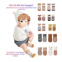 Chaussettes antidérapantes pour enfants, en tricot doux, motif animal, semelle antidérapante, chaussettes de marche intérieures pour bébés et tout-petits, pour la vente en gros, la boutique et la personnalisation OEM