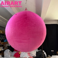 Ballon gonflable en peluche rose pour décoration de fête
