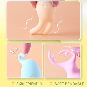 Mini Vibratore Ricaricabile <span class=keywords><strong>a</strong></span> 10 Velocità Impermeabile <span class=keywords><strong>a</strong></span> Forma di Animale Carino Giocattolo Sessuale per Donne - Product Image 3
