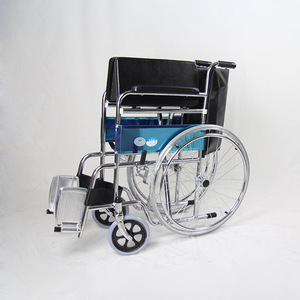 Fauteuil roulant manuel léger avec fonction toilette, en alliage d'aluminium épaissi, pour personnes âgées et handicapées - Product Image 3