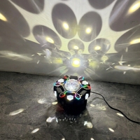 Projecteur LED professionnel à télécommande 6 bras, RVBW 4-en-1, effet œil d'abeille, faisceau laser, stroboscope, bande LED DMX512 pour scène DJ et discothèque