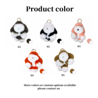 Porte-clés Lapin en Peluche Personnalisé, Breloque de Sac Lapin Moelleux, Porte-clés Animal en Fausse Fourrure, Accessoires Cadeaux Mignons, Fournisseur en Gros OEM ODM