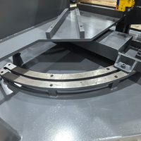 Scie à ruban manuelle multi-angles à guidage rotatif avec étau hydraulique, facile à utiliser, équipement industriel de découpe d'acier