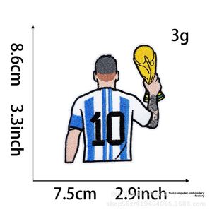 Nouveau Patch Brodé Thermocollant DIY Fait Main de Haute Qualité Série Stars de Football pour Vêtements - Product Image 6