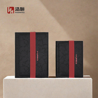 Classeur à couverture rigide à triple bande élastique A5 et A6 en cuir PU souple et tissu/couverture PP pour carnets de notes scolaires planificateurs et journaux