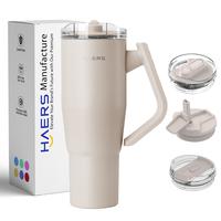 Nouvelle Tasse de Voyage Isotherme en Acier Inoxydable Écologique à Double Paroi avec Paille et Poignée – Modèle 2026