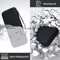 Casing portabel kustom dengan penutup ritsleting tahan lama dan bebas bau tas jinjing gaya kasual untuk K400 Plus Keyboard sentuh nirkabel