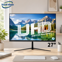 Monitor Gaming 27 Inci 4K IPS 3840*2160 100% NTSC DP HD Layar Datar LED VESA 100mm untuk Desktop