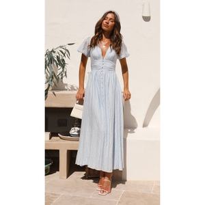 Nouvelle robe à manches bouffantes mini printemps-automne - Product Image 4