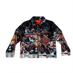 Nueva Chaqueta de Tapicería Vintage con Bordado Personalizado, Estilo Holgado, para Hombre, Moda Urbana, Cierre de Cremallera, Alta Calidad - Product Image 3