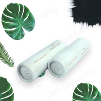 Tube de baume à lèvres en papier kraft biodégradable personnalisé en gros, certifié FSC, emballage cosmétique écologique, usine OEM