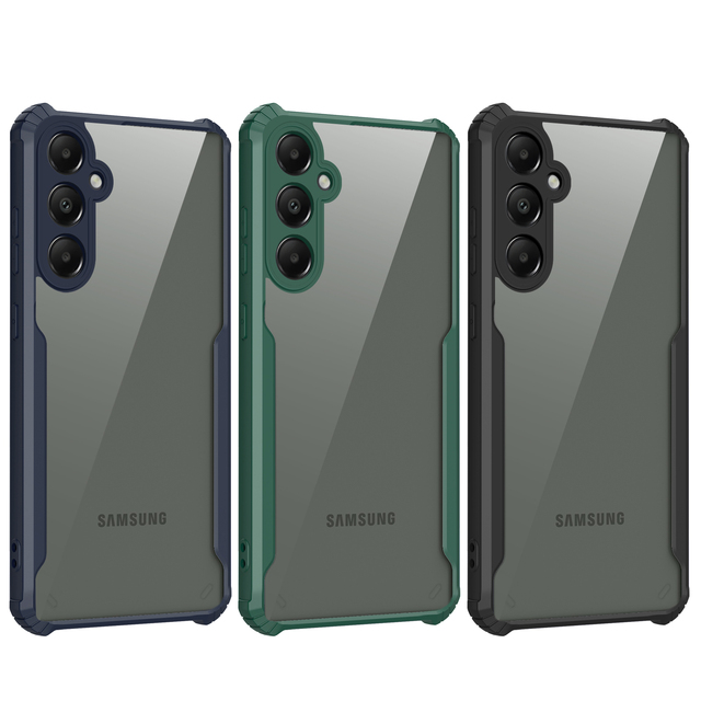 Wholesale Transparent Acrylic & TPU Soft Silicone Phone Case Shockproof Back Cover for Samsung Oppo Vivo Mobiles
