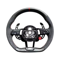 Volant semi-carbone S-Line avec bouton de démarrage pour Audi Q8 SQ8 A3 A4 B9 A5 B8 A6 C7 A7 S3 S4 RS3 RS5 RS7 RS6 C8