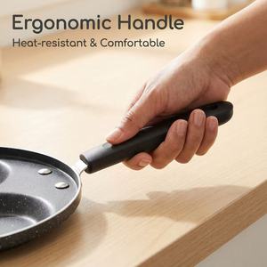 Nuovo arrivato 3 fori eco-friendly facile da pulire <span class=keywords><strong>per</strong></span> la colazione hamburger personalizzato antiaderente Mini padella <span class=keywords><strong>per</strong></span> frittelle - Product Image 3