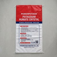 Sac d'emballage tissé laminé imprimé sur mesure, résistant aux intempéries, pour agent nutritif pour le sol
