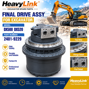 Ensemble de transmission finale pour excavatrice, boîte de vitesses de translation, pièce de rechange pour Doosan DX500 DX520 2401-9229 - Product Image 4
