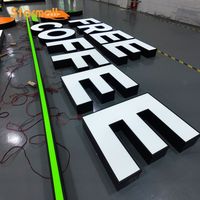 Letrero Publicitario con Logotipo Personalizado, Diseño de Letrero para Tienda, Letrero Abierto con Logotipo, Letrero 3D para Negocios, Letrero LED para Exteriores con Letras en Canal