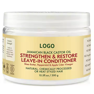 Vente en gros de crème capillaire au beurre de karité bio Revitalisant hydratant et lissant à l'huile de coco pour cheveux et cuir chevelu - Product Image 1