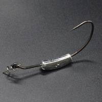 DORISEA Large Gap Hameçon de pêche Tête plombée exposée avec barbes Variété de poids 2g -7g