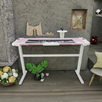 Table d'ordinateur portable à hauteur réglable rose Mobilier commercial moderne pour la maison et le bureau pour hôtels et bureaux Bureaux d'ordinateur