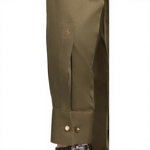 ชุดเสื้อผ้าชาลวาร์ คามีซสำหรับผู้ชาย แบรนด์โอลีฟ เสื้อผ้ามุสลิมแบบดั้งเดิม ชุดสูททันสมัย ผ้าไม่ยับ ความยาวระดับข้อเท้า - Product Image 2