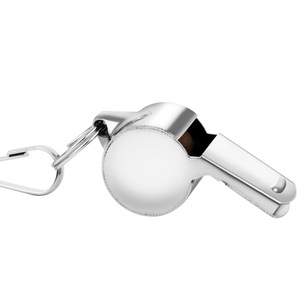 Stainless Steel Whistle Silver Polished Durable For Ball Matches Refereeing Cheerleading Equipment With Lanyard - Product Image 4