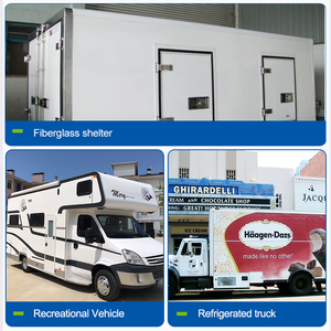 Panneau composite GFRP léger et isolé, personnalisé pour les applications de chambre froide, usine moderne, panneau sandwich en <span class=keywords><strong>mousse</strong></span> PU colorée, panneau FRP - Product Image 6