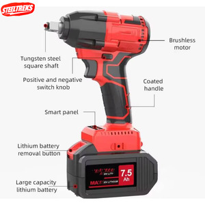 ชุดเครื่องมือประแจไฟฟ้าขายดี สำหรับงาน DIY ปรับปรุงบ้าน ราคาโรงงาน ชุดเครื่องมือช่างสำหรับใช้ในบ้าน เครื่องเจาะและขันสกรู ไม่มี OEM - Product Image 4