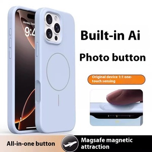 La custodia All-in-One in Silicone liquido IPhone17promax per <span class=keywords><strong>iPhone</strong></span> 16pro include la presa del telefono e il pulsante della fotocamera supporta la ricarica del magnete - Product Image 2