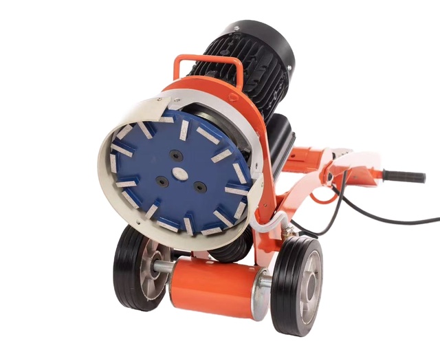 Concrete Grinder; Compact; Grinding Disc with a Diameter of 180mm; Precise Grinding up to the Edge; Foldable Handle