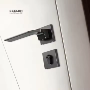 Serrure de porte moderne silencieuse de haute qualité en alliage de zinc, poignée carrée intérieure simple, serrures pour portes de chambre privée, pour salle de bain, porte en bois - Product Image 4
