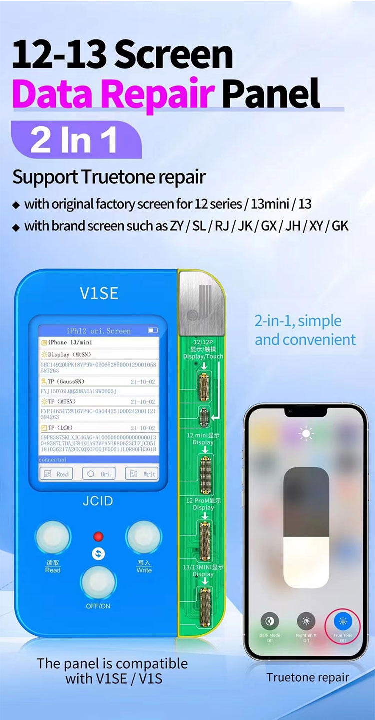 Dot Matrix LCD Mobile Phone Battery Repair Tool JCID V1se True Tone