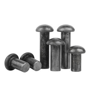 Rivets solides à tête ronde diamètre 8 mm <span class=keywords><strong>DIN</strong></span> <span class=keywords><strong>660</strong></span> en acier à faible teneur en carbone, <span class=keywords><strong>rivet</strong></span> à tête ovale - Product Image 4
