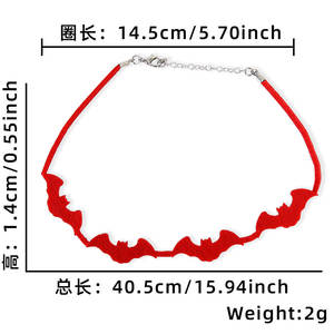 أزياء الهالوين ، قلادة الهالوين ، قلادة مختنقة مزحة ، قلادة وشم ، حفلة الهالوين ، هدايا زينة للنساء والفتيات - Product Image 3