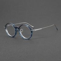 Monture de lunettes tendance en acétate de titane, monture intégrale de haute qualité pour adultes unisexe, vente chaude