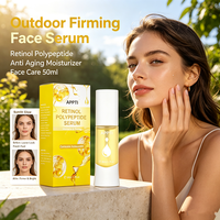 Sérum Visage Anti-Âge au Rétinol et Polypeptides, Raffermissant, à l'Astaxanthine, Hydratant, Soin de la Peau, 50ml, 100 pièces, Marque Blanche, OEM