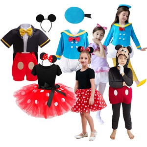Halloween Cosplay <strong>Clothing</strong> Set Polka Dot Fluffy Skirt <strong>Mouse</strong> Ear Headband <strong>Minnie</strong> Costume Kids 1-6Year DISN-004 - Product Image 2