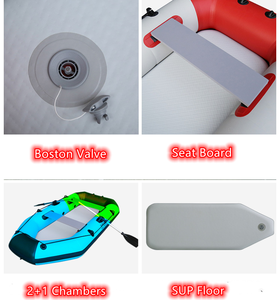 <span class=keywords><strong>Gonflable</strong></span> Rouge-gris Dériveur Ensemble De Pêche-bateau Sport-Bateau pour 1-3 personne Aviron Ouate De 260*<span class=keywords><strong>120</strong></span> cm - Product Image 4