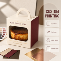 Boîtes à gâteaux personnalisées avec logo, emballage pour boulangerie, boîte alimentaire rigide recyclable pour gâteau roulé, vente en gros