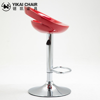 Tabourets de bar modernes en plastique ABS, hauteur réglable, base chromée, vérin à gaz de haute qualité, pour hôtel, centre commercial, comptoir de cuisine, salle à manger, bar à domicile