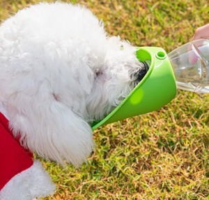 Botella de Agua Portátil para Perros con Adaptador de Silicona, Bebedero para Mascotas, Tazón de Agua para Perros para Viajes y Paseos al Aire Libre - Product Image 3