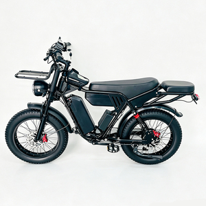 Bicicleta Eléctrica de Largo Alcance con Doble Batería de 52V40Ah, Neumáticos Anchos, Suspensión Completa, Frenos Hidráulicos, Asiento Trasero Extendido, para Transporte de Alimentos - Product Image 1