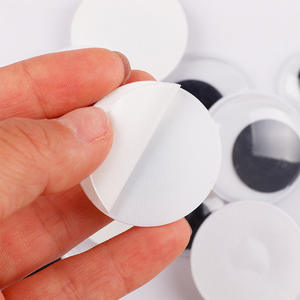 Venta al por mayor de plástico de tamaño mixto Diy hecho a mano de dibujos animados de animales Googly Eyes adhesivo Moving Wiggle Eyes - Product Image 2