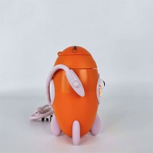 Bouteilles d'eau créatives pour enfants de 500 ml (16 oz) en plastique, mignonnes, en forme de fusée spatiale, dessin animé - Product Image 2