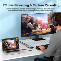 Tarjeta de Captura de Video 4K60Hz, Caja Colectora de Audio y Video de Alta Definición para Transmisión en Vivo, Grabación de Cámara, Transmisión de Juegos