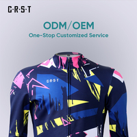Vêtements de cyclisme personnalisés en usine, haut de cyclisme à manches longues pour hommes, respirant, extensible, séchage rapide, vêtements de vélo pour l'été, entraînement sportif